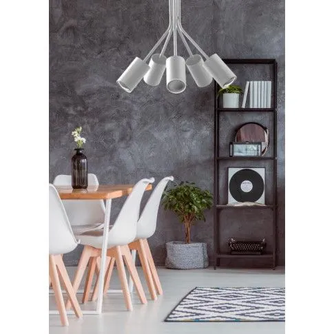 Fotografia Nowoczesna lampa sufitowa E528-Wenez - biały z kategorii Lampy sufitowe