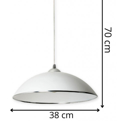 Zdjęcie minimalistyczna srebrna lampa wisząca E532-Alis - sklep Edinos.pl