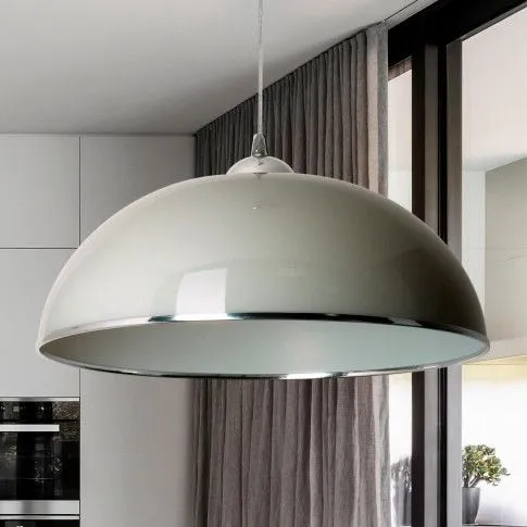 Zdjęcie szara wisząca lampa do salonu E538-Himo | Edinos.pl