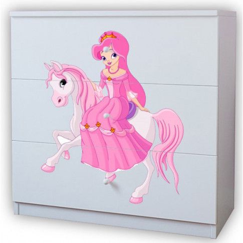 Zdjęcie produktu Komoda dla dziecka z szufladami Happy 10X mix - biała.