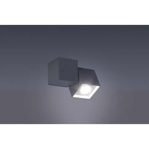 Szczegółowe zdjęcie nr 5 produktu Metalowa lampa sufitowa E547-Krafi - popiel
