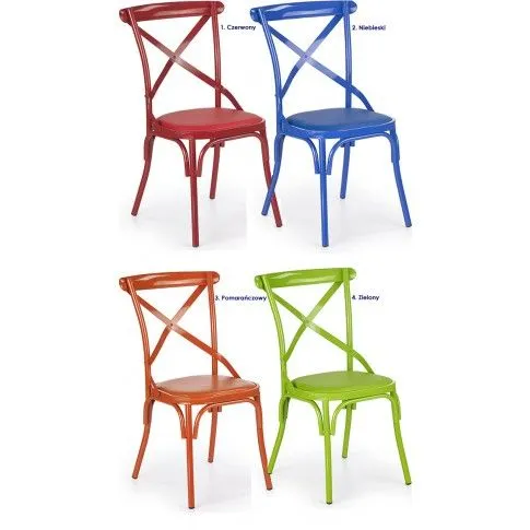 Fotografia Krzesło tapicerowane Ardi - 2 kolory z kategorii Krzesła