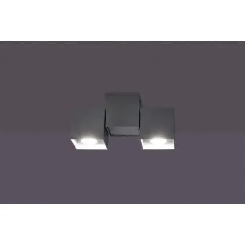 Szczegółowe zdjęcie nr 5 produktu Metalowa lampa sufitowa E548-Macax - popiel