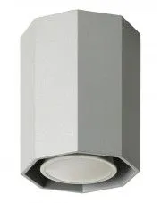 Metalowa lampa sufitowa E549-Okti - popiel