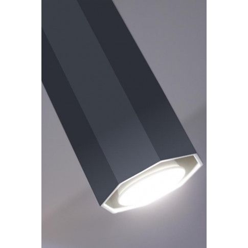 Zdjęcie czarna lampa sufitowa halogenowa E550-Okti - sklep Edinos.pl