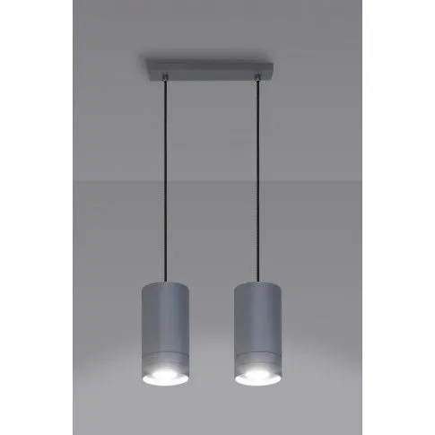 Fotografia Lampa wisząca z dwoma kloszami E553-Degof - biały z kategorii Lampy wiszące