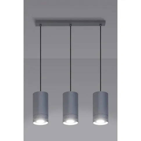 Fotografia Lampa wisząca halogenowa E554-Degof - popiel z kategorii Kuchnia i Jadalnia