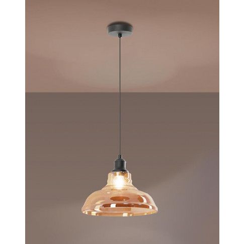 Zdjęcie szklana lampa wisząca w stylu loftowym E595-Mando - sklep Edinos.pl