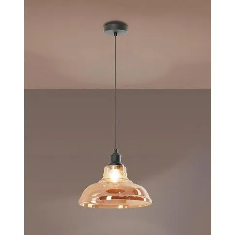 Zdjęcie szklana lampa wisząca w stylu loftowym E595-Jumo | Edinos.pl