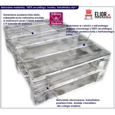 Zdjęcie stolik kawowy z palet Palletis | Edinos.pl