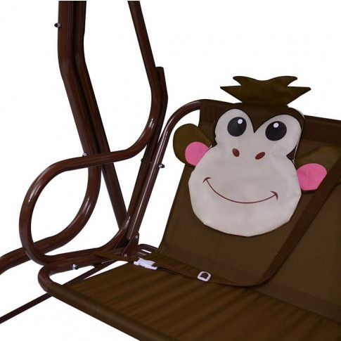 Szczegółowe zdjęcie nr 4 produktu Huśtawka ogrodowa metalowa dziecięca Fino - małpka