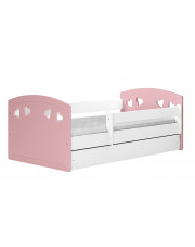 Łóżko dla dziecka z szufladą Nolia 3X 80x160 - pudrowy róż w sklepie Edinos.pl