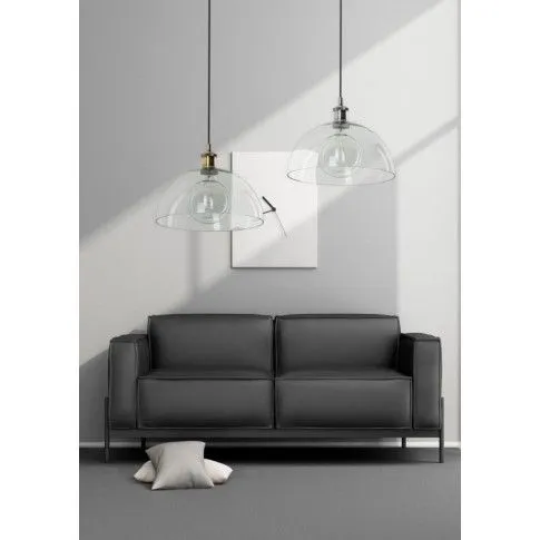 Zdjęcie loftowa lampa wisząca ze szklanym kloszem E601-Kadex | Edinos.pl