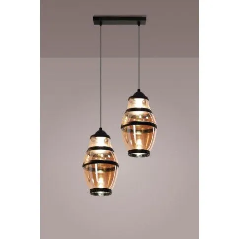 Zdjęcie szklana lampa wisząca z dwoma kloszami N884-Divano | Edinos.pl