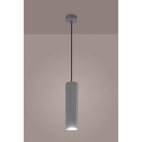 Szczegółowe zdjęcie nr 5 produktu Minimalistyczna lampa wisząca E616-Astrax - popiel