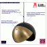 Fotografia Glamour lampa wisząca Candra 30 cm - złota z kategorii Kuchnia i Jadalnia
