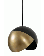 Glamour lampa wisząca Perselia 30 cm - złota w sklepie Edinos.pl
