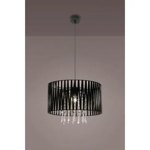 Szczegółowe zdjęcie nr 5 produktu Designerska lampa wisząca E627-Holly - czarny