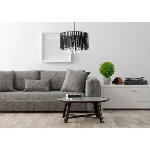 Szczegółowe zdjęcie nr 4 produktu Designerska lampa wisząca E627-Holly - czarny