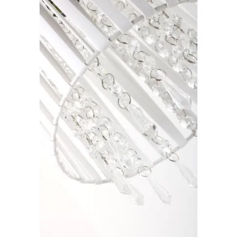Szczegółowe zdjęcie nr 9 produktu Lampa wisząca ekoskóra E628-Holly - biały