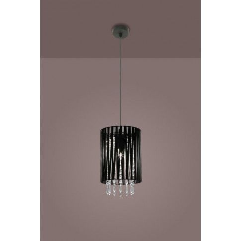 Szczegółowe zdjęcie nr 5 produktu Lampa wisząca glamour E628-Diani - czarny