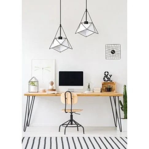 Szczegółowe zdjęcie nr 4 produktu Designerska lampa wisząca E629-Sefis - biały