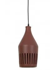 Ceramiczna lampa wisząca Elda - brązowa w sklepie Edinos.pl