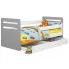 Zdjęcie produktu Szare łóżko dziecięce z szufladą 80x160 - Acar 2X .