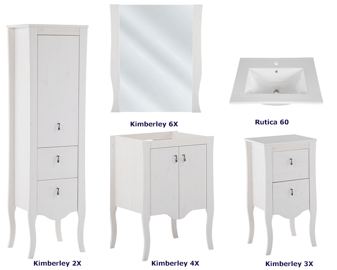 Komplet mebli łazienkowych Kimberley