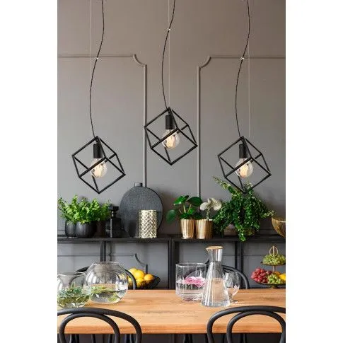 Zdjęcie loftowa lampa wisząca w kształcie bryły E666-Palmi | Edinos.pl