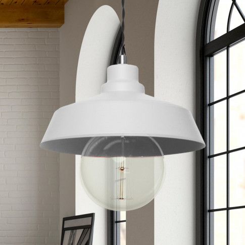 Zdjęcie biała lampa wisząca w stylu loftowym E670-Vinco - sklep Edinos.pl