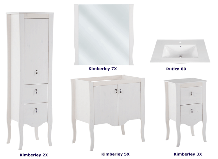 Komplet łazienkowy Kimberley 80