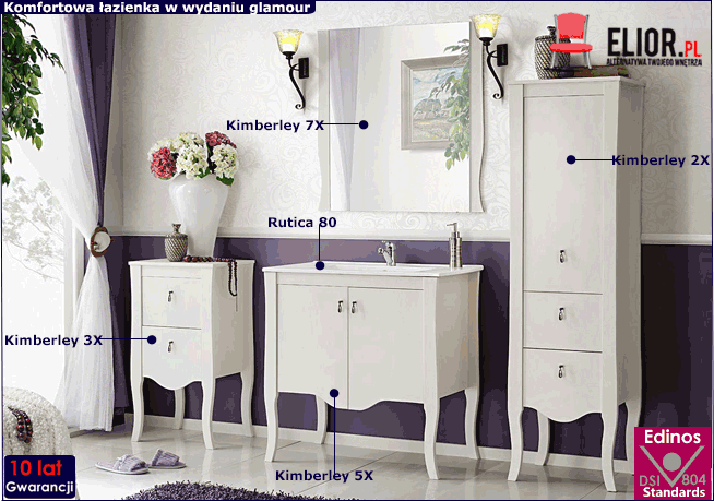 Komplet mebli łazienkowych Kimberley 80