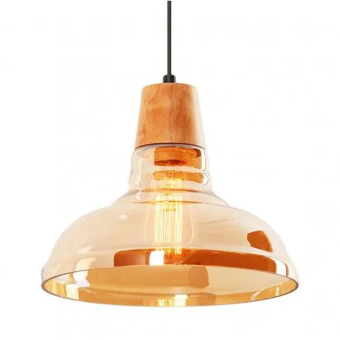 Szczegółowe zdjęcie nr 4 produktu Drewniana lampa wisząca E697-Ugi