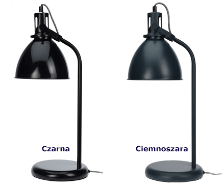 Industrialne lampy stołowe Labo - metalowe