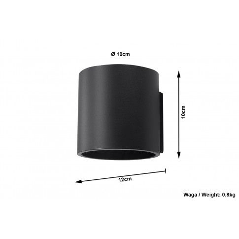 Szczegółowe zdjęcie nr 6 produktu Nowoczesny kinkiet halogenowy E713-Orbil - czarny