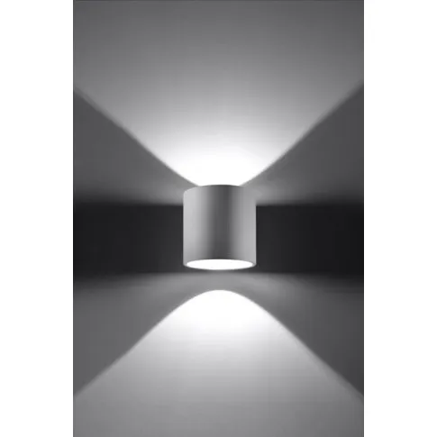 Fotografia Minimalistyczny kinkiet walec E713-Melvis - biały z kategorii Kinkiety