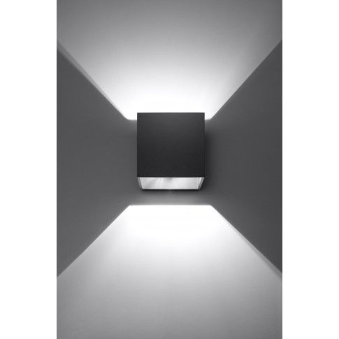 Szczegółowe zdjęcie nr 4 produktu Nowoczesny kinkiet LED E716-Quas - czarny