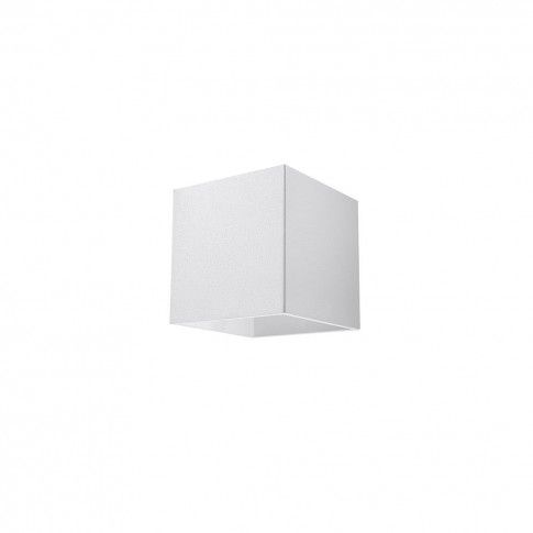 Szczegółowe zdjęcie nr 5 produktu Minimalistyczny kinkiet kostka E716-Quas - biały