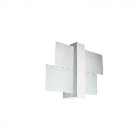 Szczegółowe zdjęcie nr 5 produktu Kinkiet ze szkła i drewna E719-Feniko - biały
