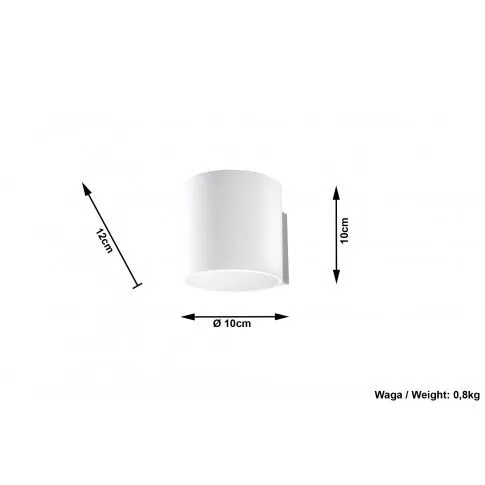 Szczegółowe zdjęcie nr 6 produktu Szklany okrągły kinkiet tuba E729-Rimero