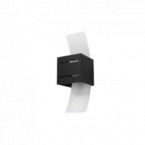 Szczegółowe zdjęcie nr 6 produktu Kwadratowy nowoczesny kinkiet  E730-Lorete - czarny