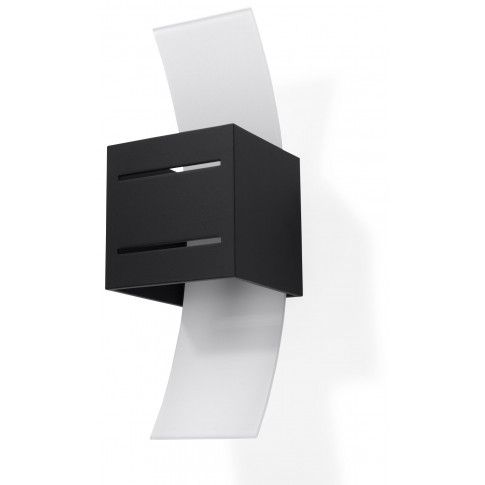 Zdjęcie produktu Kwadratowy nowoczesny kinkiet  E730-Lorete - czarny.