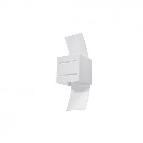Szczegółowe zdjęcie nr 6 produktu Minimalistyczny kinkiet E730-Lorete - biały