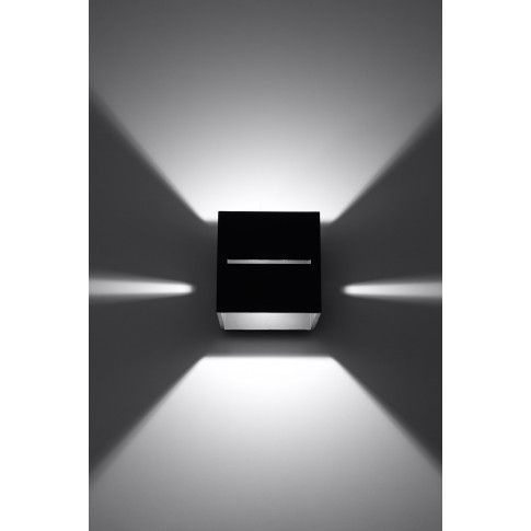 Szczegółowe zdjęcie nr 5 produktu Minimalistyczny kinkiet E731-Lobi - czarny