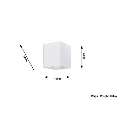 Szczegółowe zdjęcie nr 6 produktu Szklany minimalistyczny kinkiet E732-Rice