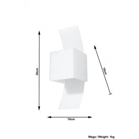Szczegółowe zdjęcie nr 4 produktu Nowoczesny szklany kinkiet E734-Gundrun