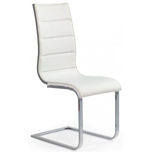 Zdjęcie produktu Krzesło metalowe Baster - białe + popiel połysk.