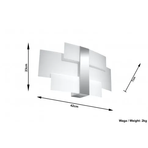 Fotografia Szklany kinkiet LED E739-Vilma z kategorii Salon