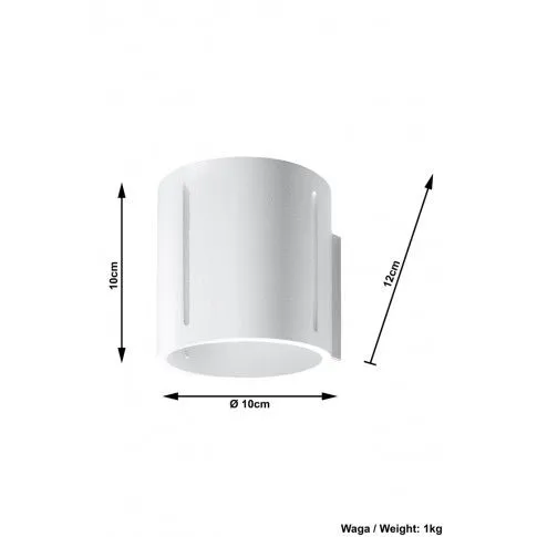 Szczegółowe zdjęcie nr 5 produktu Minimalistyczny kinkiet E740-Iner - biały